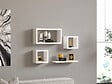HABITAT ET JARDIN - Étagère murale en bois "Babi" - 43 x 15 x 23 cm - Blanc - vignette
