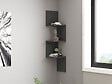 HABITAT ET JARDIN - Étagère murale en bois "Zikzak" 105,4 x 25 x 25 cm - Anthracite - vignette
