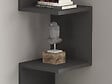 HABITAT ET JARDIN - Étagère murale en bois "Zikzak" 105,4 x 25 x 25 cm - Anthracite - vignette
