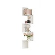HABITAT ET JARDIN - Étagère Murale en bois "WL9" - 22 x 22 x 117 cm - Blanc - vignette