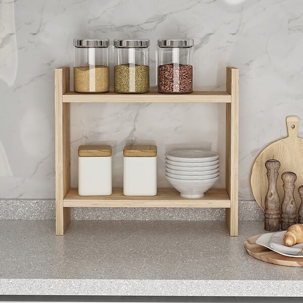 HABITAT ET JARDIN - Étagère de cuisine en bois "Denver" - 34 x 10 x 30 cm - Pin atlantique - large