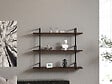 HABITAT ET JARDIN - Étagère murale en bois "Uras" - 87 x 22 x 76 cm - Noyer - vignette