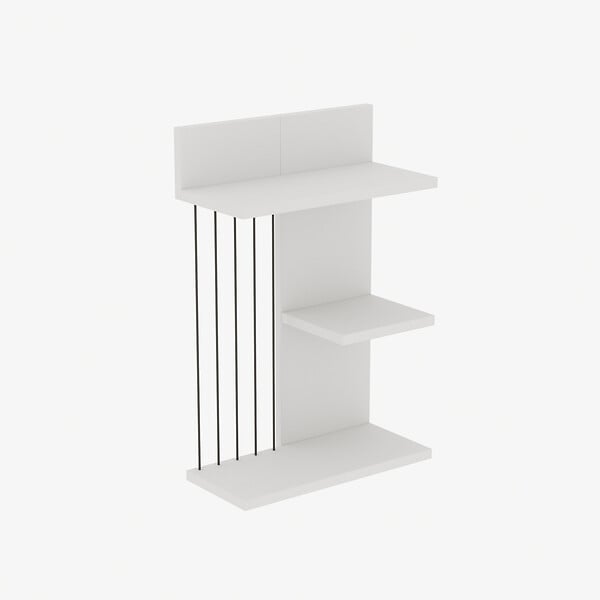 HABITAT ET JARDIN - Étagère murale en bois "Kinik" - 40 x 19 x 60 cm - Blanc - large