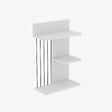 HABITAT ET JARDIN - Étagère murale en bois "Kinik" - 40 x 19 x 60 cm - Blanc - vignette
