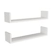 HABITAT ET JARDIN - Étagère murale en bois "Iris" - 63 x 14 x 14 cm - Blanc - vignette
