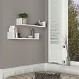 HABITAT ET JARDIN - Étagère murale en bois "Iris" - 63 x 14 x 14 cm - Blanc - vignette