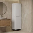 HABITAT ET JARDIN - Armoire de Salle de Bain "Side 40" - 40 x 27 x 138 cm - Matte White - vignette