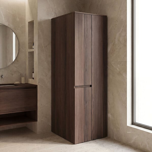 HABITAT ET JARDIN - Armoire de Salle de Bain "Solis 60" -  cm - Dark Walnut - large