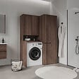 HABITAT ET JARDIN - Armoire de Salle de Bain "Solis 60" -  cm - Dark Walnut - vignette