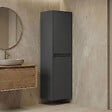 HABITAT ET JARDIN - Armoire de Salle de Bain "Side 40" - 40 x 27 x 138 cm - Matte Anthracite - vignette