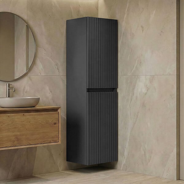 HABITAT ET JARDIN - Armoire de Salle de Bain "Tivoli 40" -  cm - Matte Anthracite - large