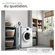 TECTAKE - Séchoir à linge LIFE pliable de 1,8 m blanc - vignette