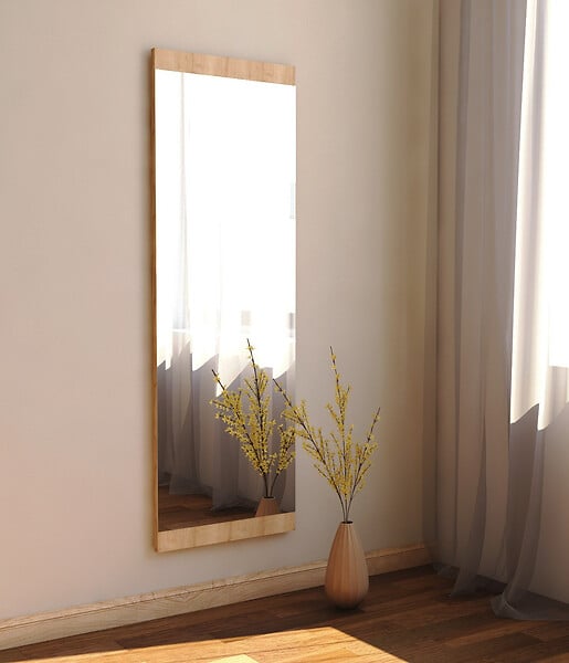 HABITAT ET JARDIN - Miroir en bois "Azus" - 40 x 120 cm - Marron - large
