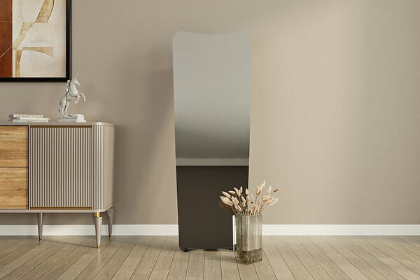 HABITAT ET JARDIN - Miroir en bois "Vitros" - 55 x 150 cm - Noir - large