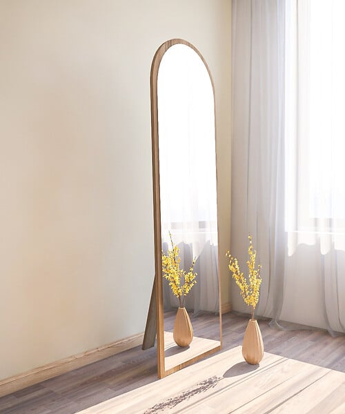 HABITAT ET JARDIN - Miroir en bois "Emma" - 50 x 160 cm - Marron - large