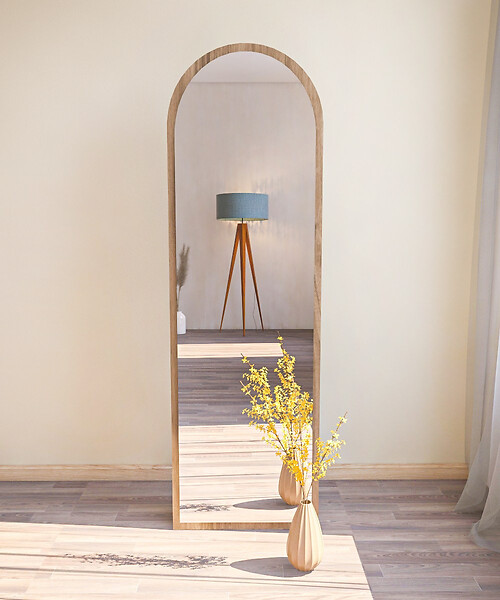 HABITAT ET JARDIN - Miroir en bois "Emma" - 50 x 160 cm - Marron - large