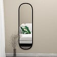 HABITAT ET JARDIN - Miroir en bois "Magnum" - 40 x 120 cm - Noir - vignette
