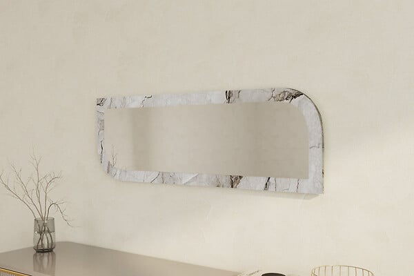 HABITAT ET JARDIN - Miroir en bois "Arni" - 120 x 40 cm - Beige - large
