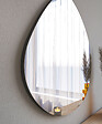 HABITAT ET JARDIN - Miroir en bois "Besso" - 60 x 60 cm - Noir - vignette