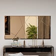 HABITAT ET JARDIN - Miroir en bois "Orezo" - 120 x 60 cm - Bronze - vignette