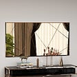 HABITAT ET JARDIN - Miroir en bois "Orezo" - 120 x 60 cm - Bronze - vignette
