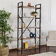 HABITAT ET JARDIN - Bibliothèque en bois "Elysian" - 90 x 33 x 180 cm - NoyerNoir - vignette