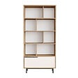 HABITAT ET JARDIN - Bibliothèque en bois "ON4-SW" - 84 x 30 x 176 cm - Blanc - vignette