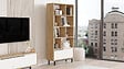 HABITAT ET JARDIN - Bibliothèque en bois "ON4-SW" - 84 x 30 x 176 cm - Blanc - vignette