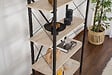 HABITAT ET JARDIN - Bibliothèque en bois "Elysian" - 90 x 33 x 180 cm - TravertinNoir - vignette