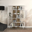 HABITAT ET JARDIN - Bibliothèque en bois "Rain" - 120 x 20 x 162 cm - Marron - vignette
