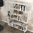 HABITAT ET JARDIN - Bibliothèque en bois "Rain" - 120 x 20 x 162 cm - Marron - vignette