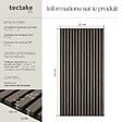 TECTAKE - Lot de 4 panneaux acoustiques 3d en bois véritable feutre insonorisant découpables chêne gris 110 x 50 cm - vignette
