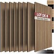 TECTAKE - Panneaux acoustiques Sonic Wall IV aspect bois marron chêne - vignette