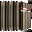 TECTAKE - Panneaux acoustiques Sonic Wall IV aspect bois Chêne foncé - vignette