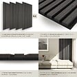 TECTAKE - Panneaux acoustiques Sonic Wall IV aspect bois chêne noir - vignette