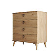 HABITAT ET JARDIN - Commode en bois "Versa-Ce" - 80 x 45 x 90 cm - Marron - vignette