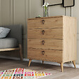 HABITAT ET JARDIN - Commode en bois "Versa-Ce" - 80 x 45 x 90 cm - Marron - vignette