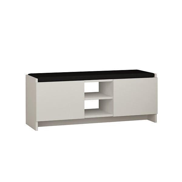 HABITAT ET JARDIN - Meuble à chaussures en bois "Zulla" - 110 x 37 x 43 cm - Blanc - large