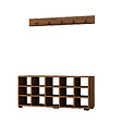 HABITAT ET JARDIN - Meuble à chaussures avec porte manteau en bois "Talu" - 120 x 30 x 52 cm - Marron - vignette