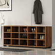 HABITAT ET JARDIN - Meuble à chaussures avec porte manteau en bois "Talu" - 120 x 30 x 52 cm - Marron - vignette