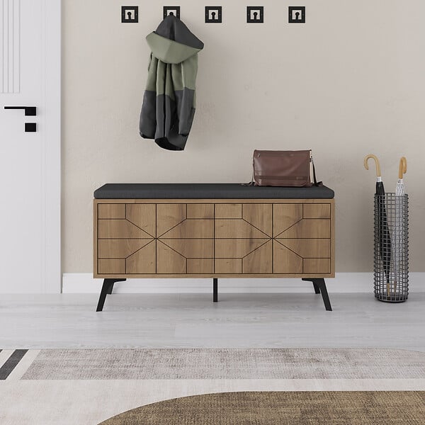 HABITAT ET JARDIN - Meuble à chaussures en bois "Dune" - 107 x 35 x 55 cm - Marron - large