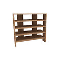 HABITAT ET JARDIN - Meuble à chaussures en bois "Sargel " - 75 x 31 x 72 cm - Marron - vignette