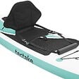 TECTAKE - Planche de stand up paddle gonflable avec support pour appareil photo siège de kayak antidérapant jusqu'à 200 kg blanc turquoise 288 x 77 x 22,5 cm - vignette