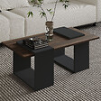 HABITAT ET JARDIN - Table basse en bois "Matris" - 90 x 46 x 37 cm - Marron - vignette
