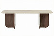 HABITAT ET JARDIN - Table basse en bois "Akira" - 120 x 60 x 41 cm - Travertin - vignette