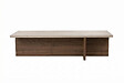 HABITAT ET JARDIN - Table basse en bois "Harbor" - 120 x 45 x 30 cm - Travertin - vignette
