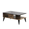 HABITAT ET JARDIN - Table basse en bois "Lidya" - 90 x 54 x 39 cm - Marron - vignette