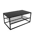 HABITAT ET JARDIN - Table basse en bois "Asude" - 95 x 55 x 42 cm - Noir - vignette