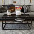 HABITAT ET JARDIN - Table basse en bois "Asude" - 95 x 55 x 42 cm - Noir - vignette
