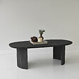 HABITAT ET JARDIN - Table basse en bois "Hudson" - 120 x 60 x 40 cm - Gris anthracite - vignette
